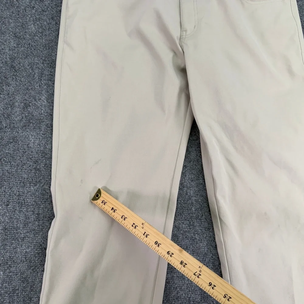 Peter Millar Pants Mens 36 (Fits 37x34) Khaki EB66 5 Pocket Golf Stretch STAINS